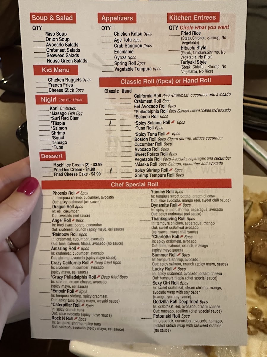 Menu Asahi Sushi-4