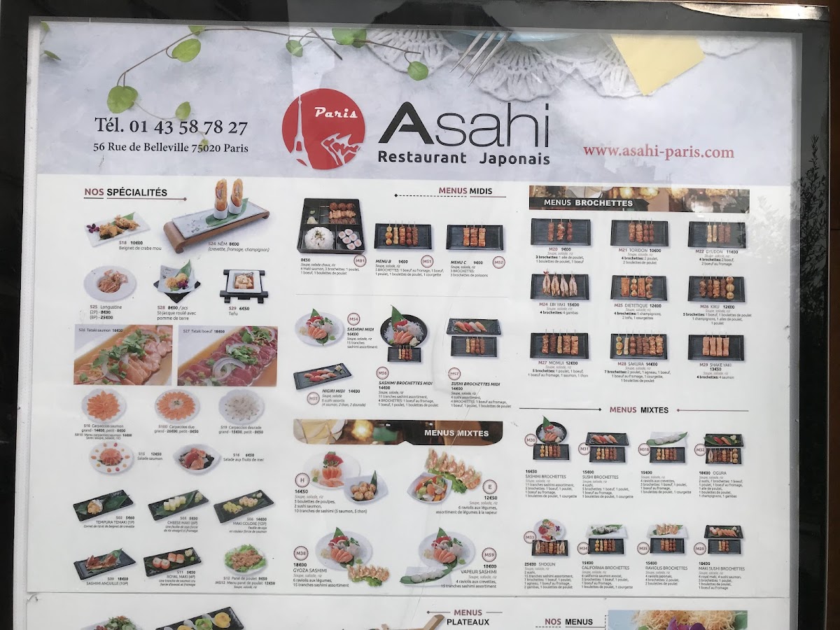 Menu Asahi-3