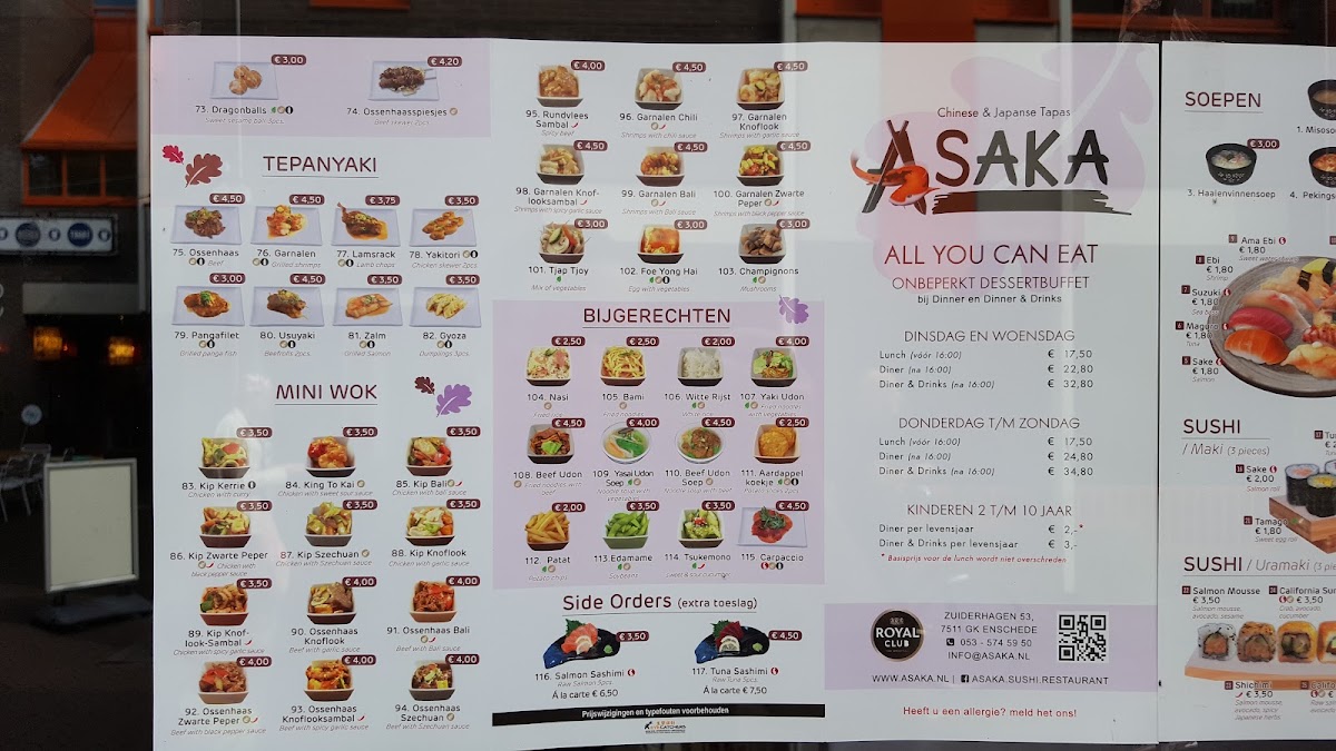 Menu Asaka-10
