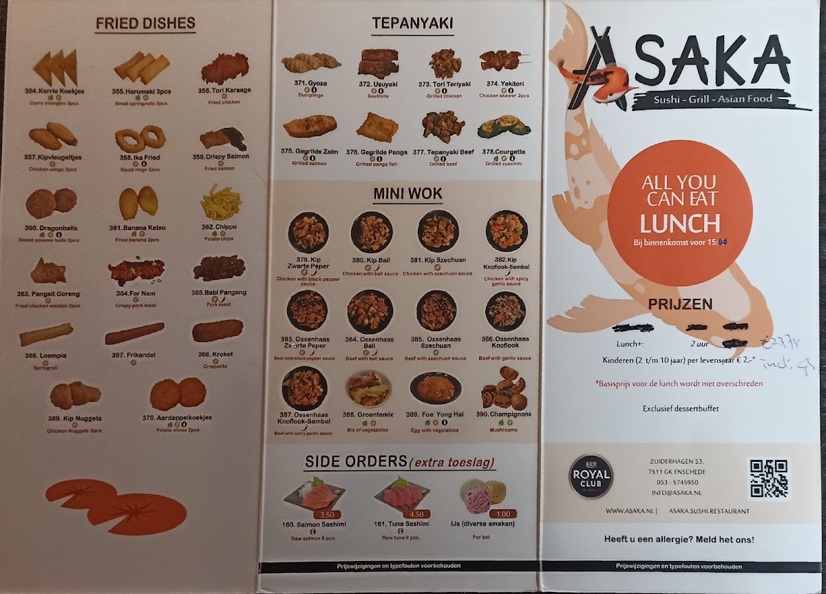 Menu Asaka-3