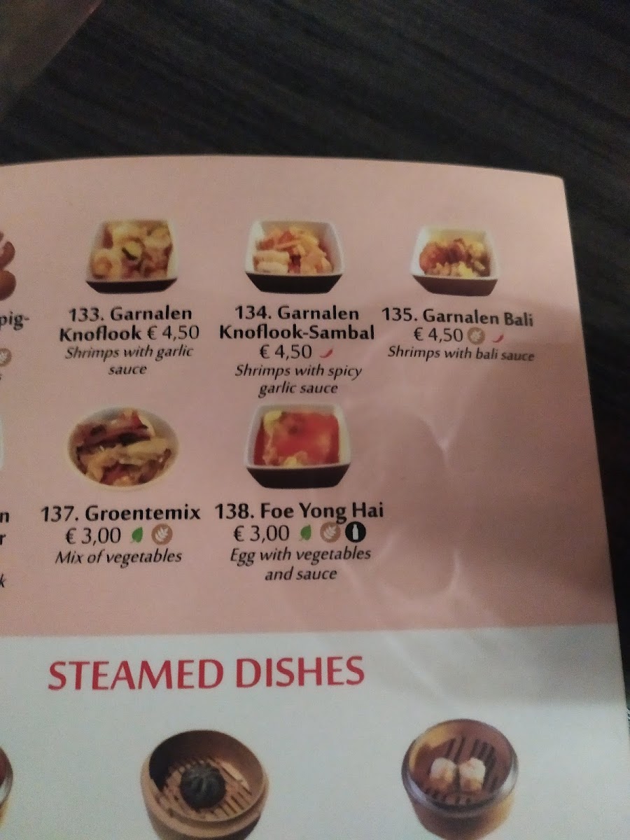Menu Asaka-7