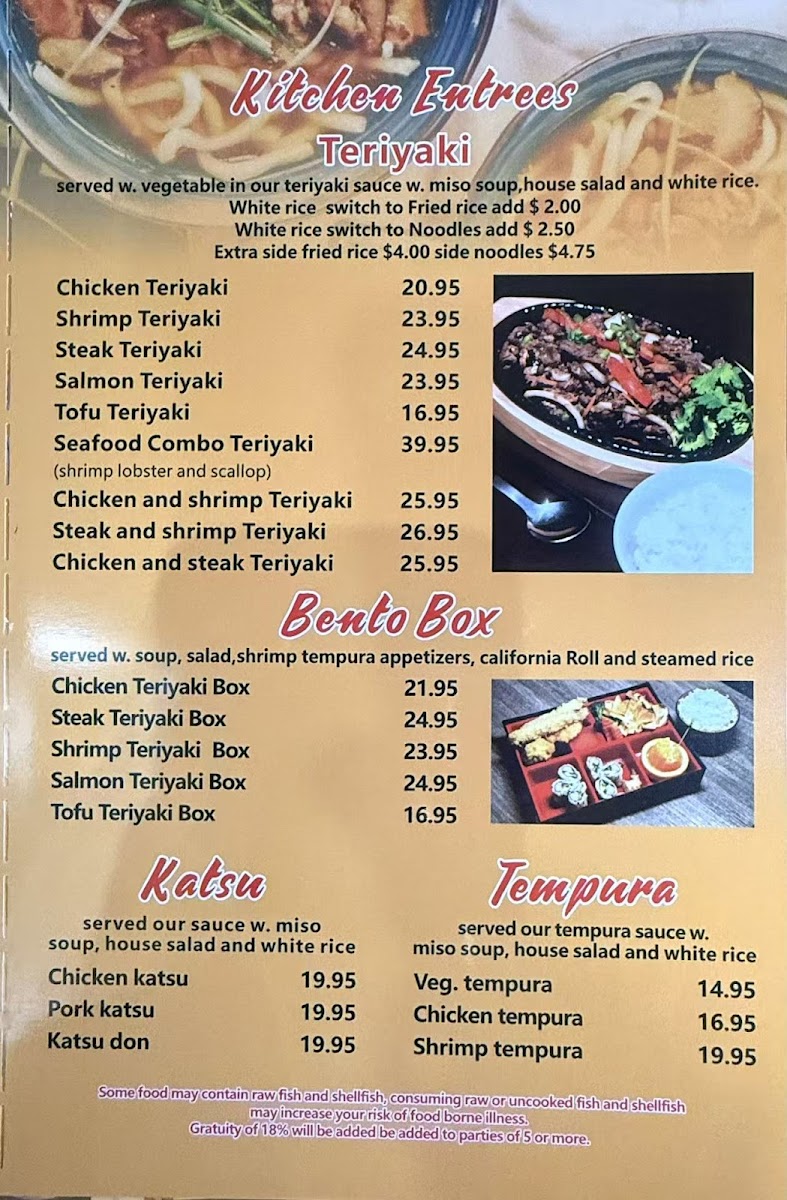 Menu Asami Hibachi Sushi Bar-1
