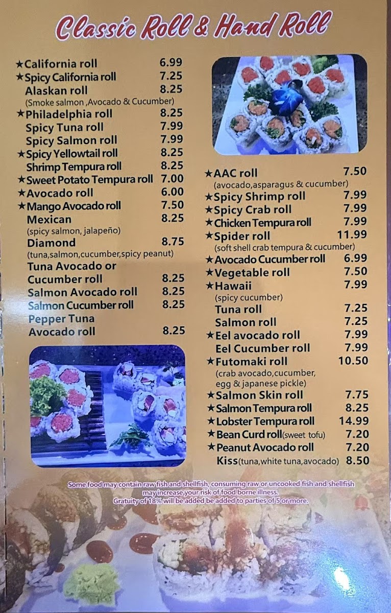 Menu Asami Hibachi Sushi Bar-5