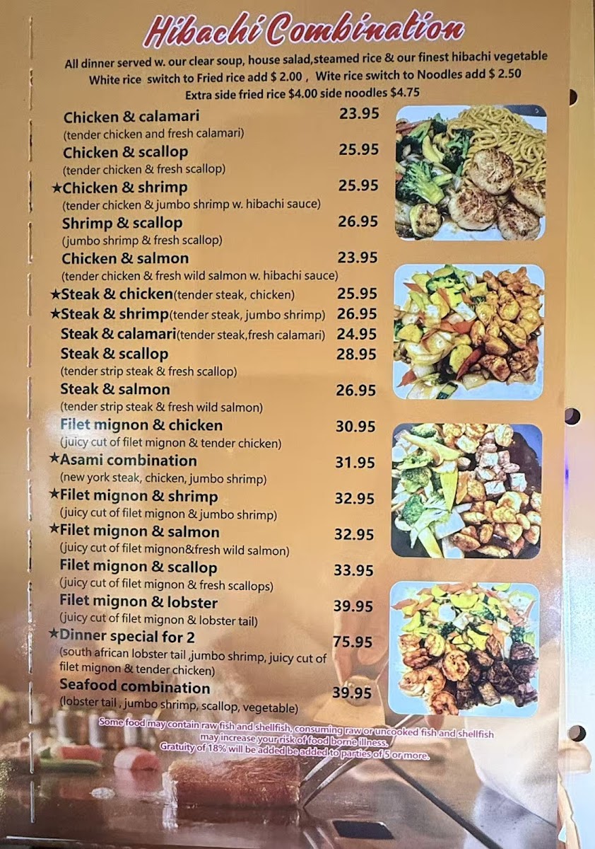 Menu Asami Hibachi Sushi Bar-6