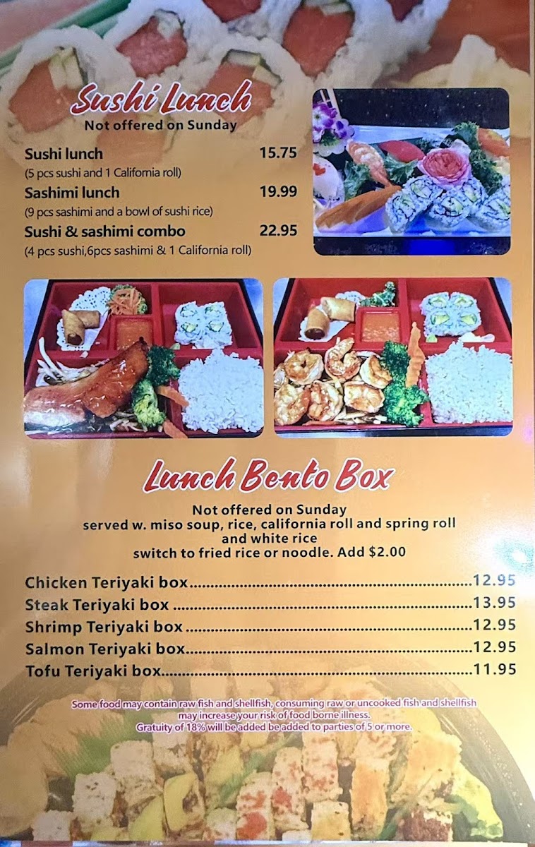 Menu Asami Hibachi Sushi Bar-7