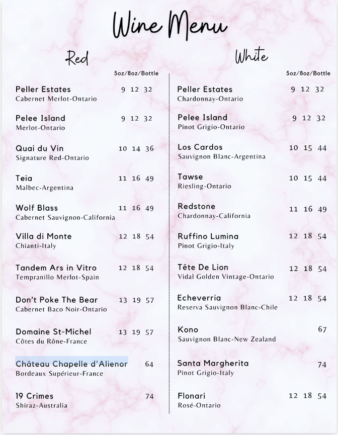 Menu Asher's Restaurant & Patio-3