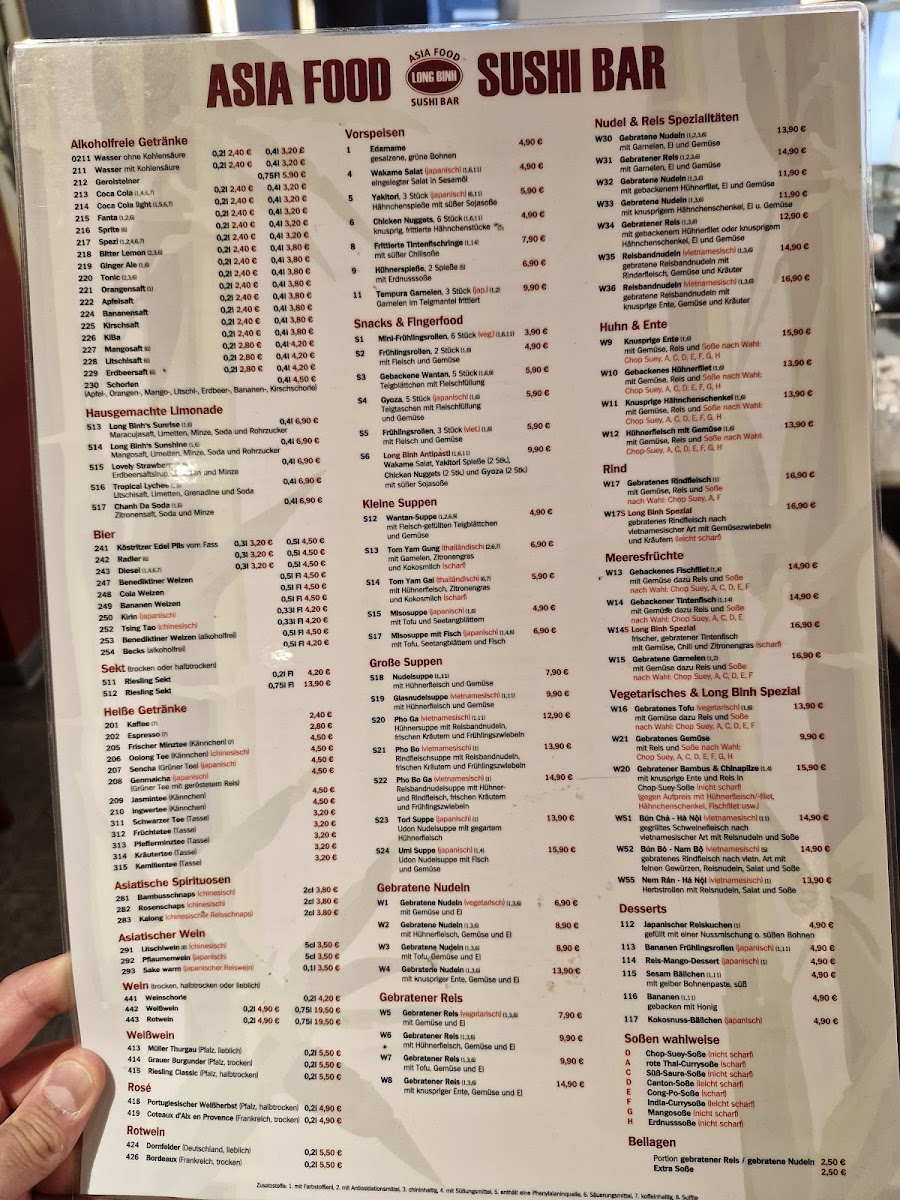 Menu Asia Food & Sushi Bar Long Binh-1