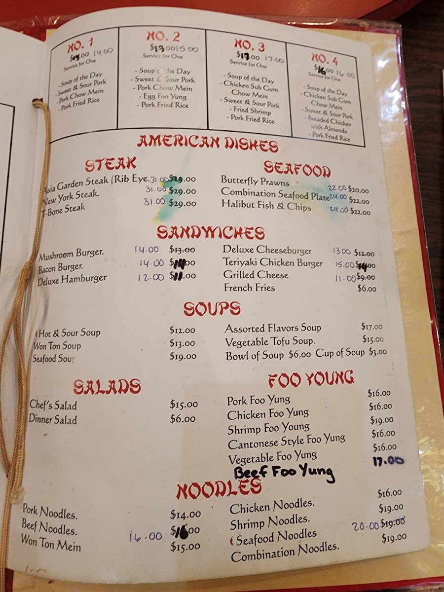 Menu Asia Garden Restaurant-1