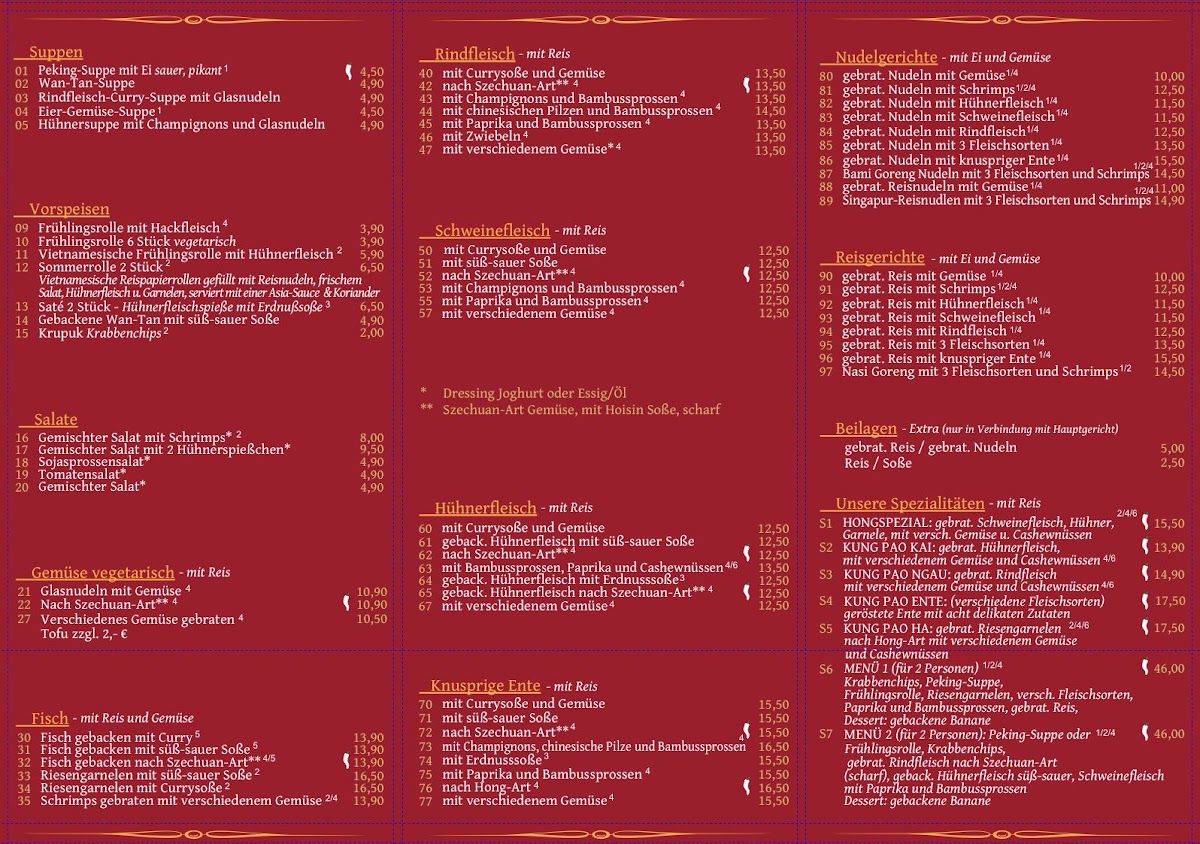 Menu Asia Restaurant Hong-2