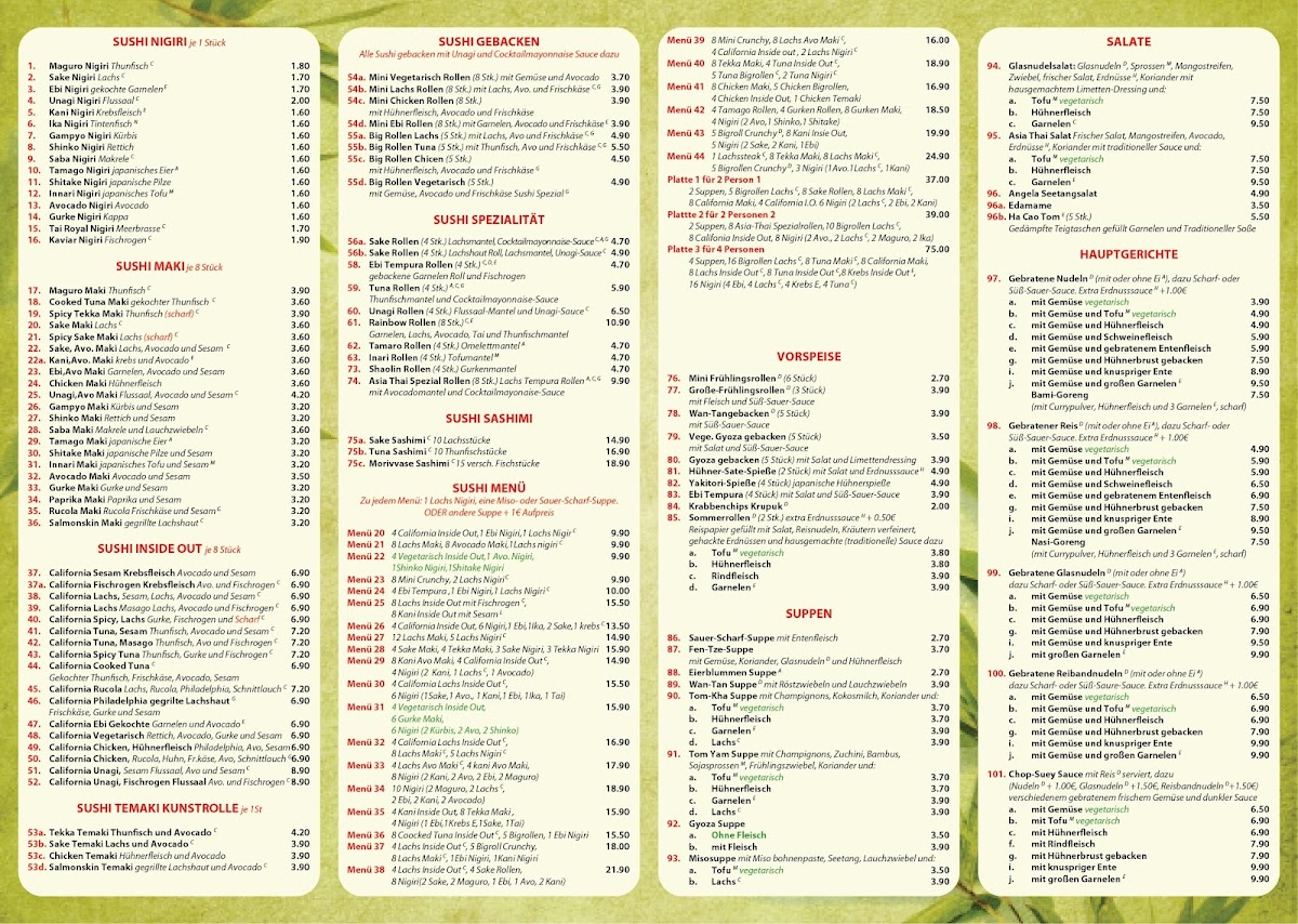 Menu Asia Thai Bistro-1