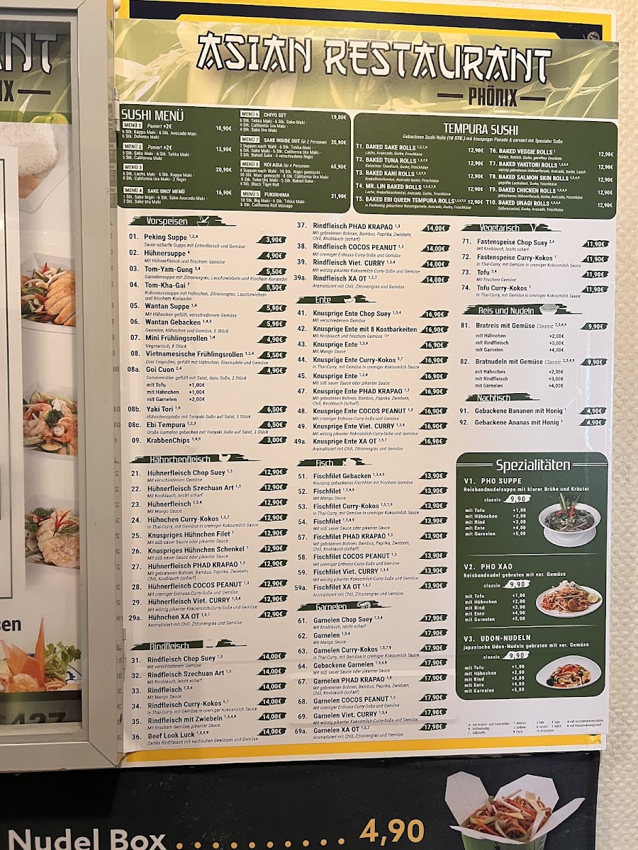Menu Asian Restaurant Phoenix-1