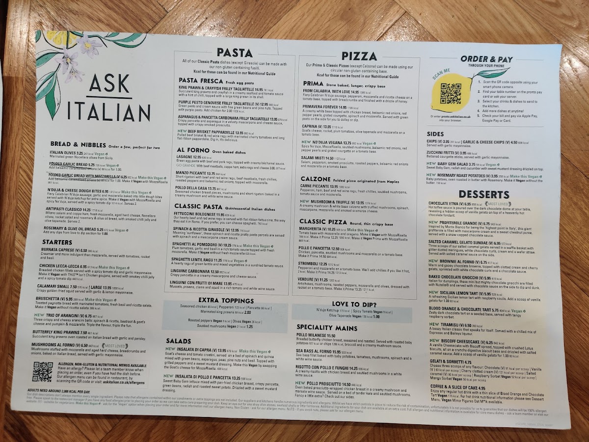 Menu Ask Italian - Horsham-4