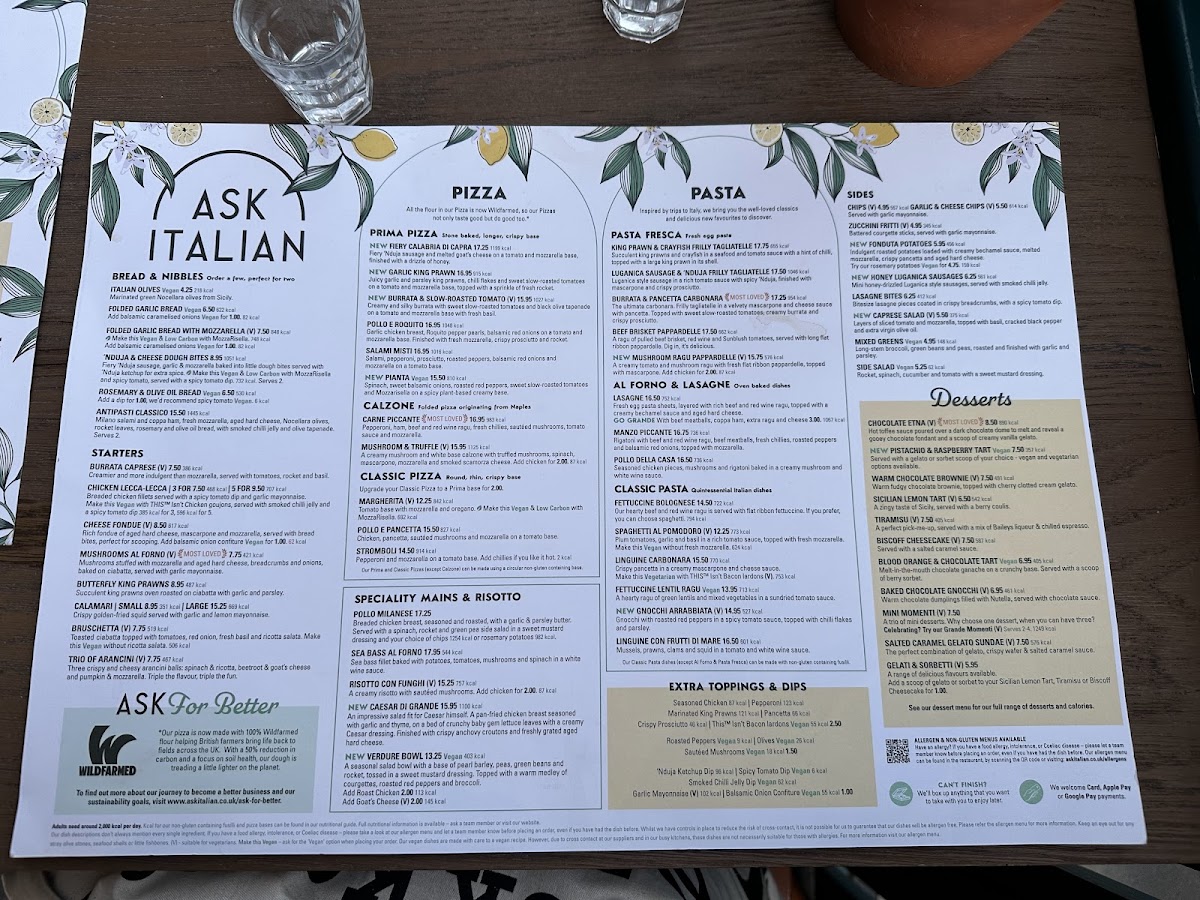 Menu Ask Italian - Spring Street-2