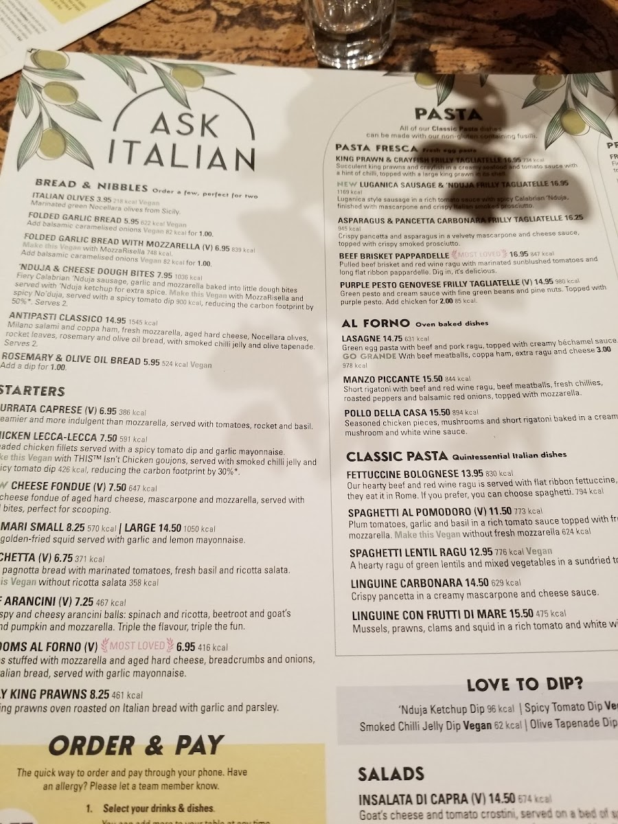 Menu Ask Italian - Spring Street-5