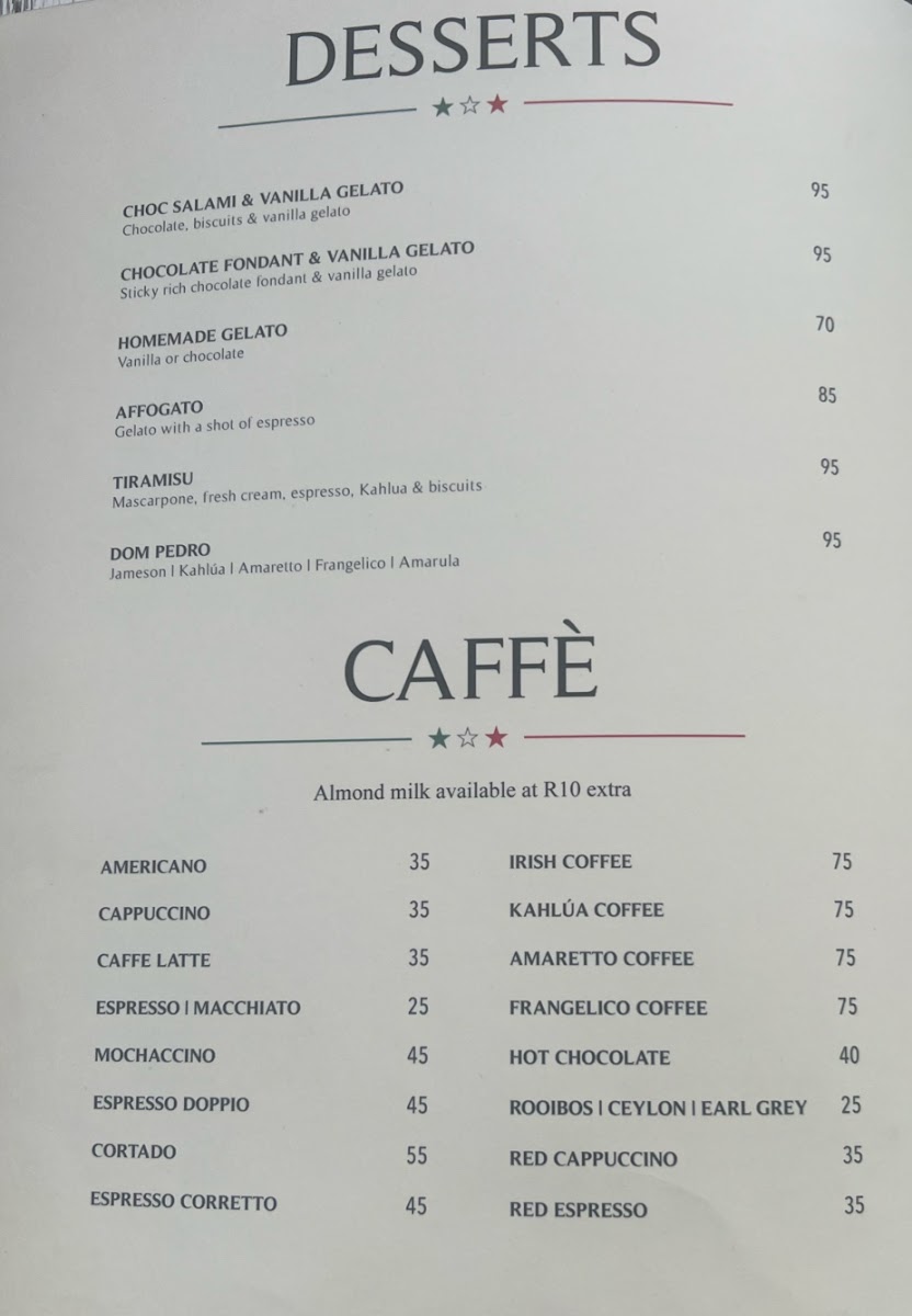 Menu Asta Italian Restaurant-5