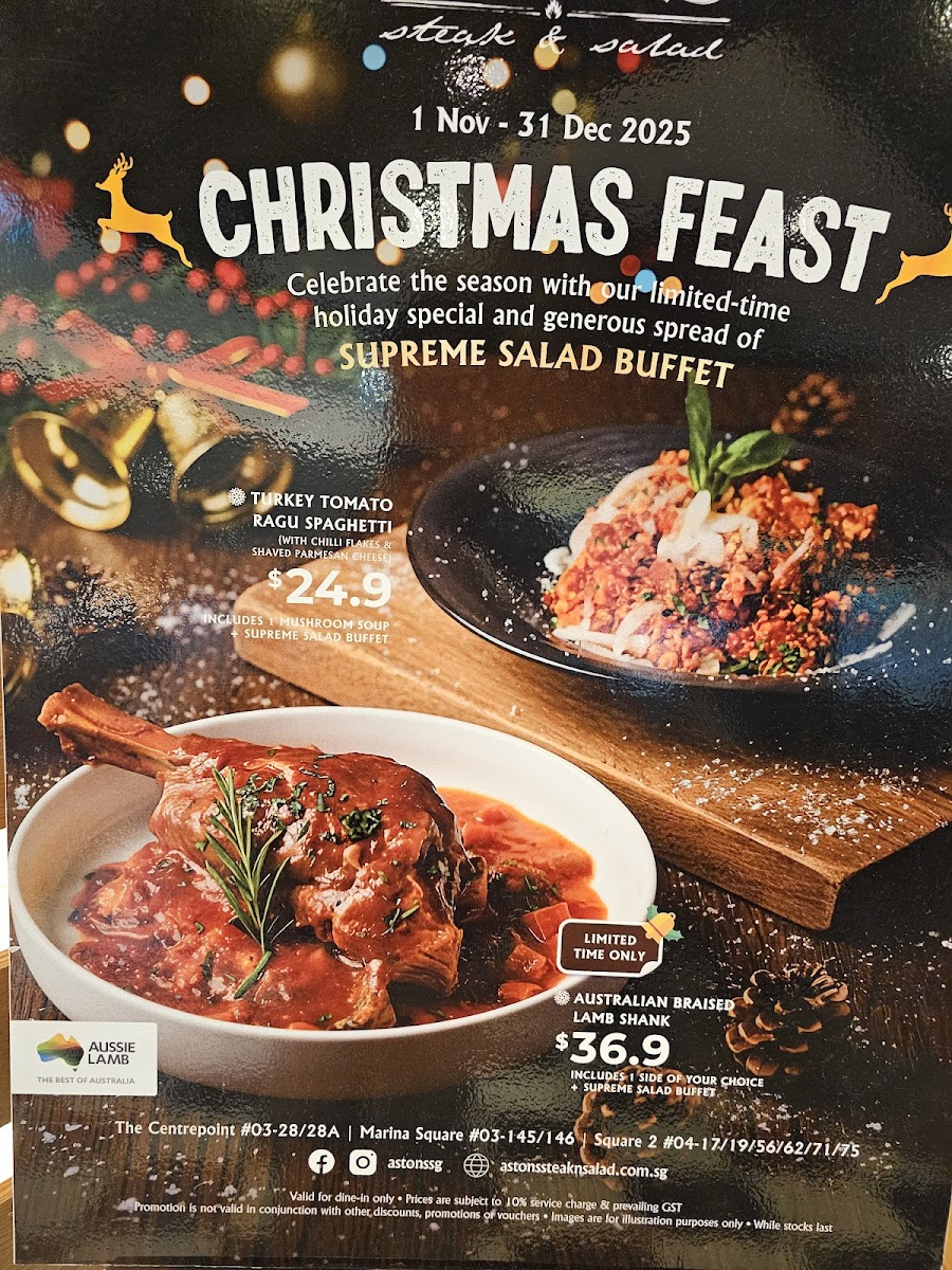 Menu Astons Steak & Salad @ Marina Square-1