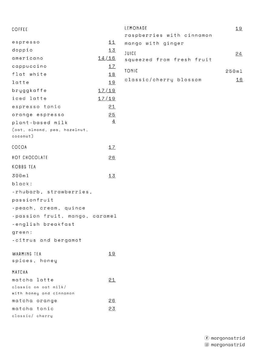 Menu Astrid-2