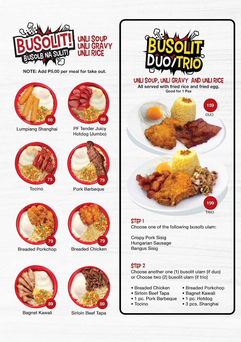 Menu Asyong's Sizzling And Tapsi House-1