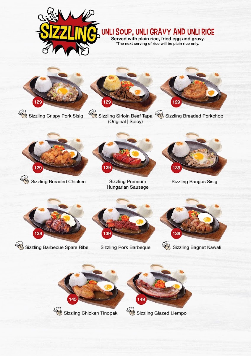Menu Asyong's Sizzling And Tapsi House-4