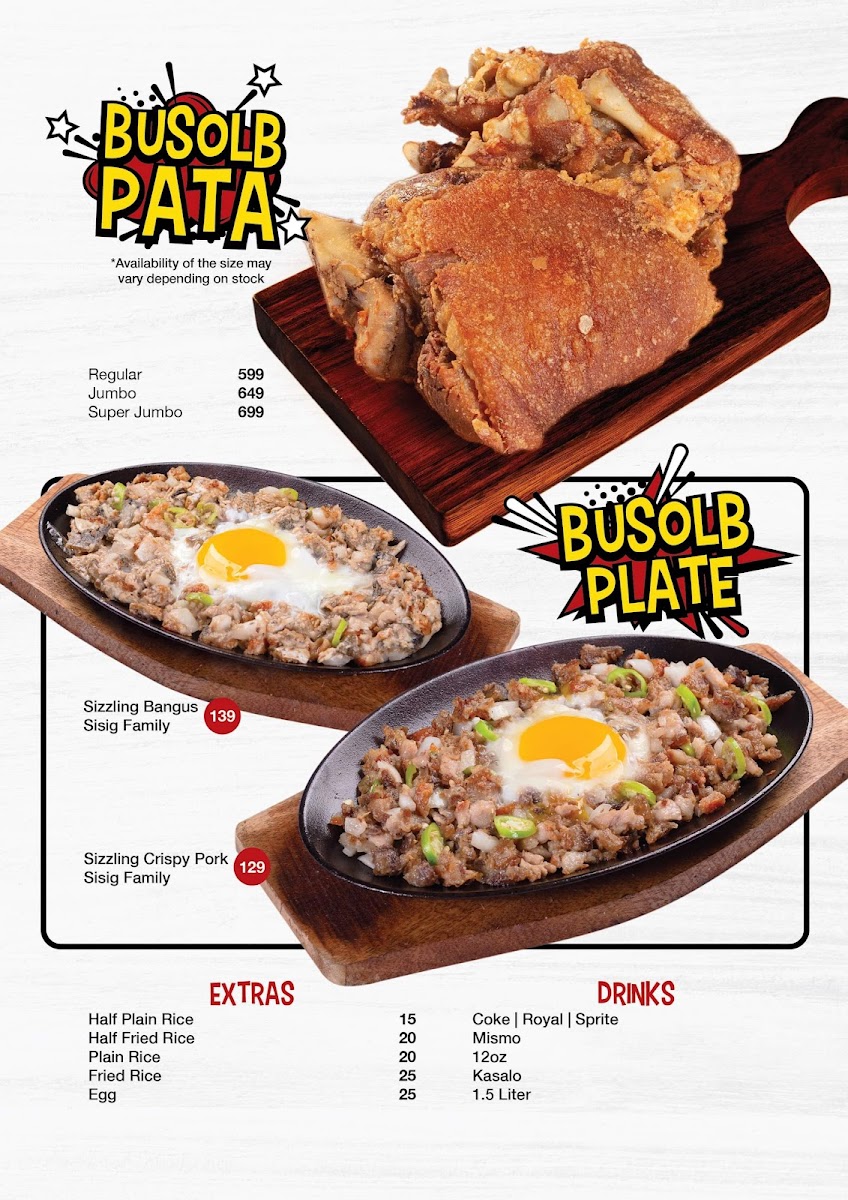 Menu Asyong's Sizzling And Tapsi House-5