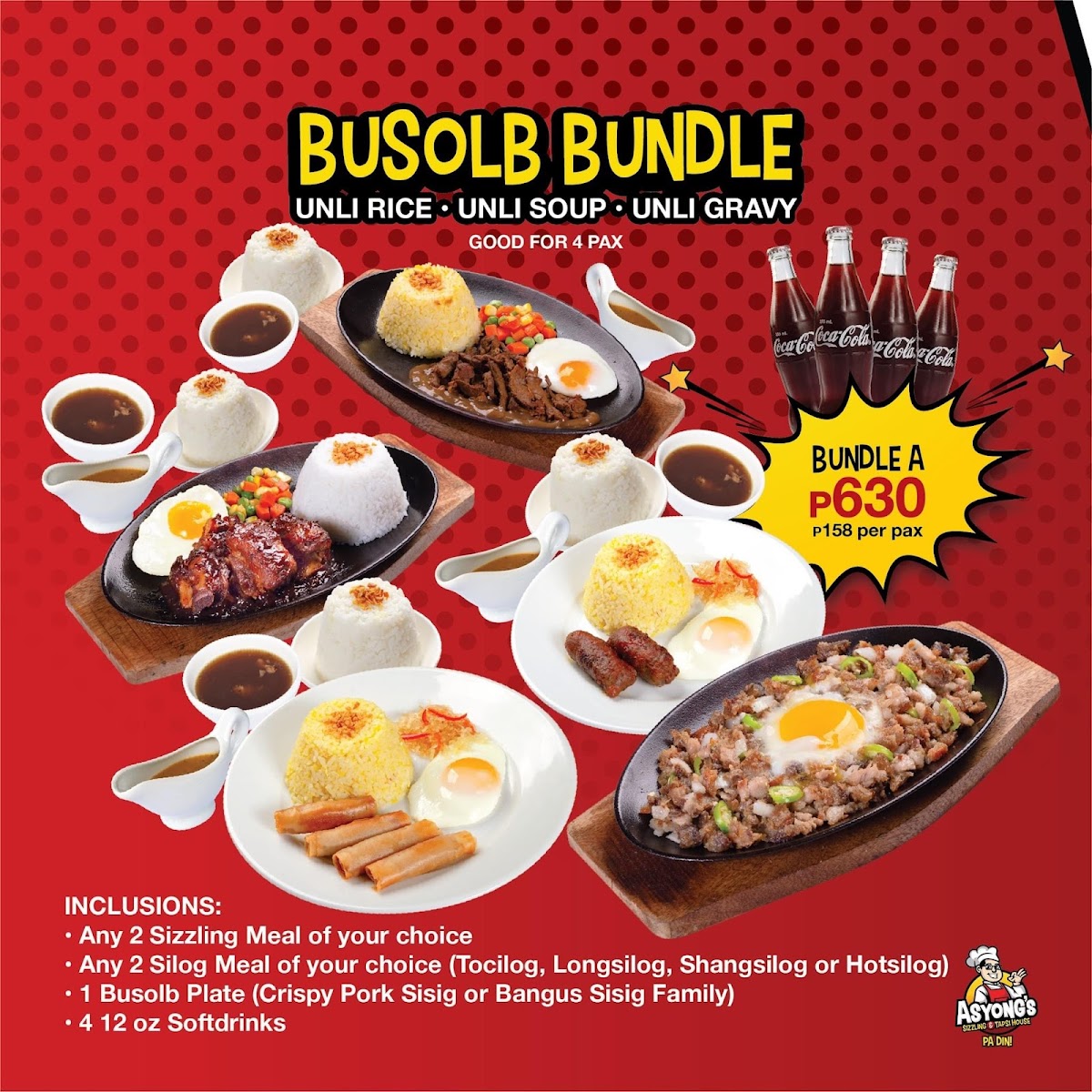 Menu Asyong's Sizzling And Tapsi House-7