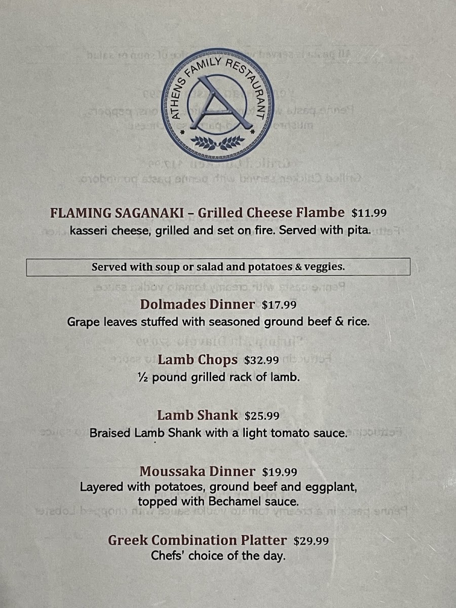 Menu Athens Family Restaurant-8