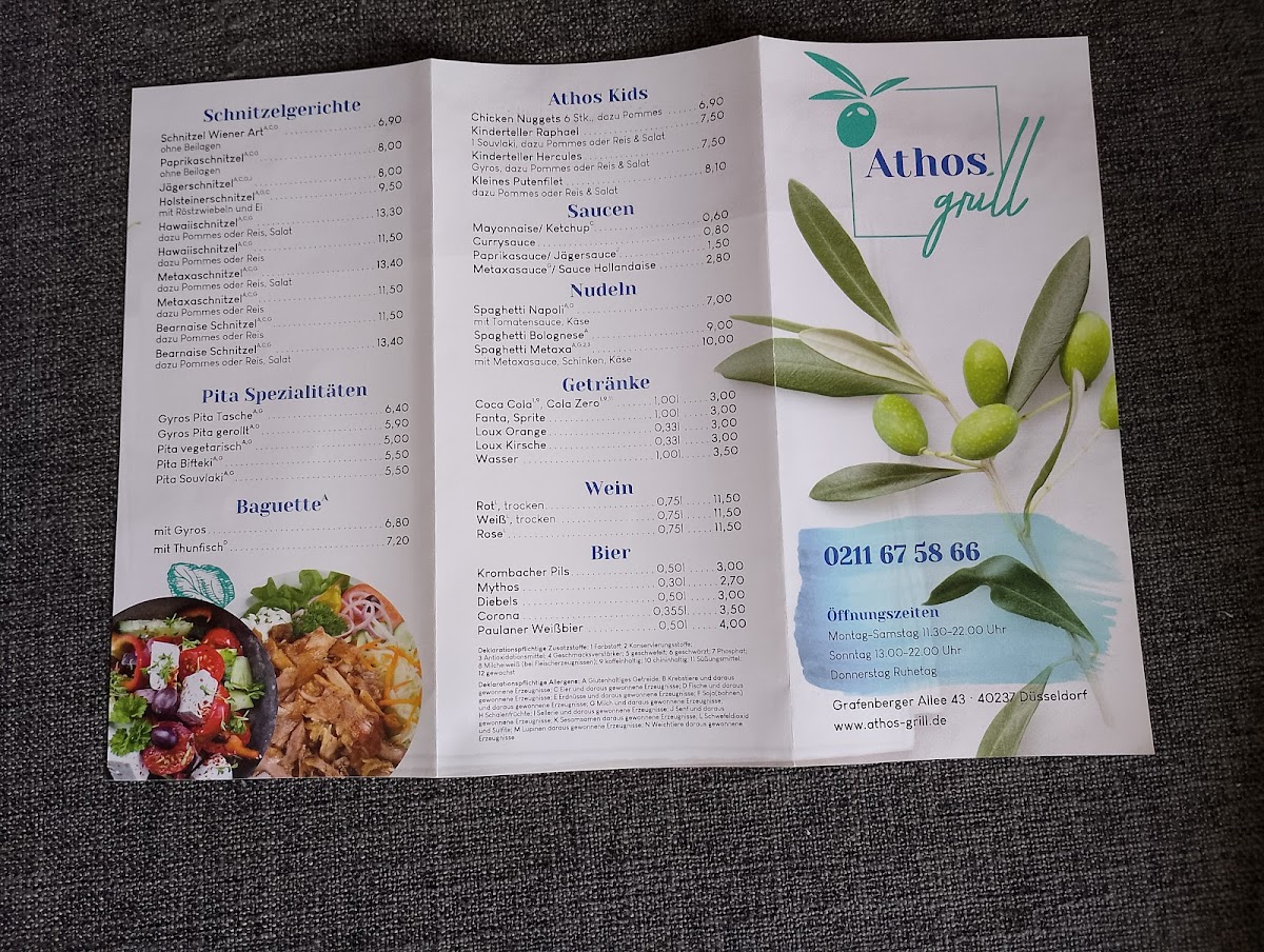 Menu Athos-Grill Düsseldorf-2