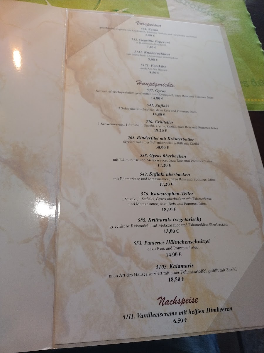 Menu Athos-3