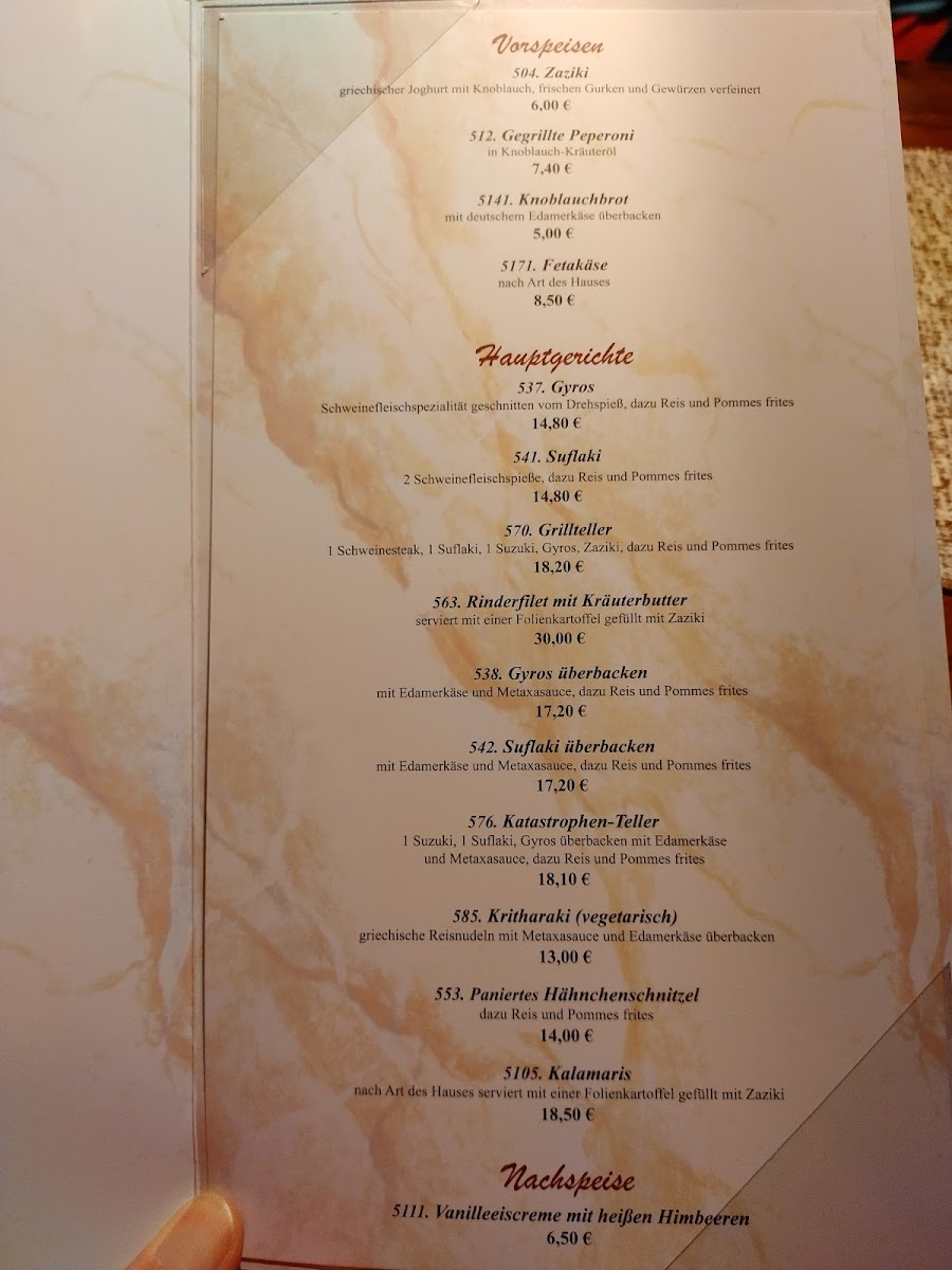 Menu Athos-4