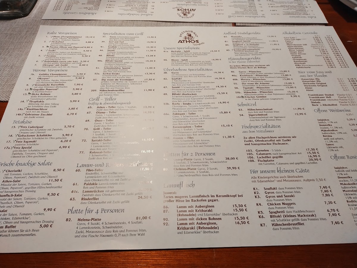 Menu Athos-8