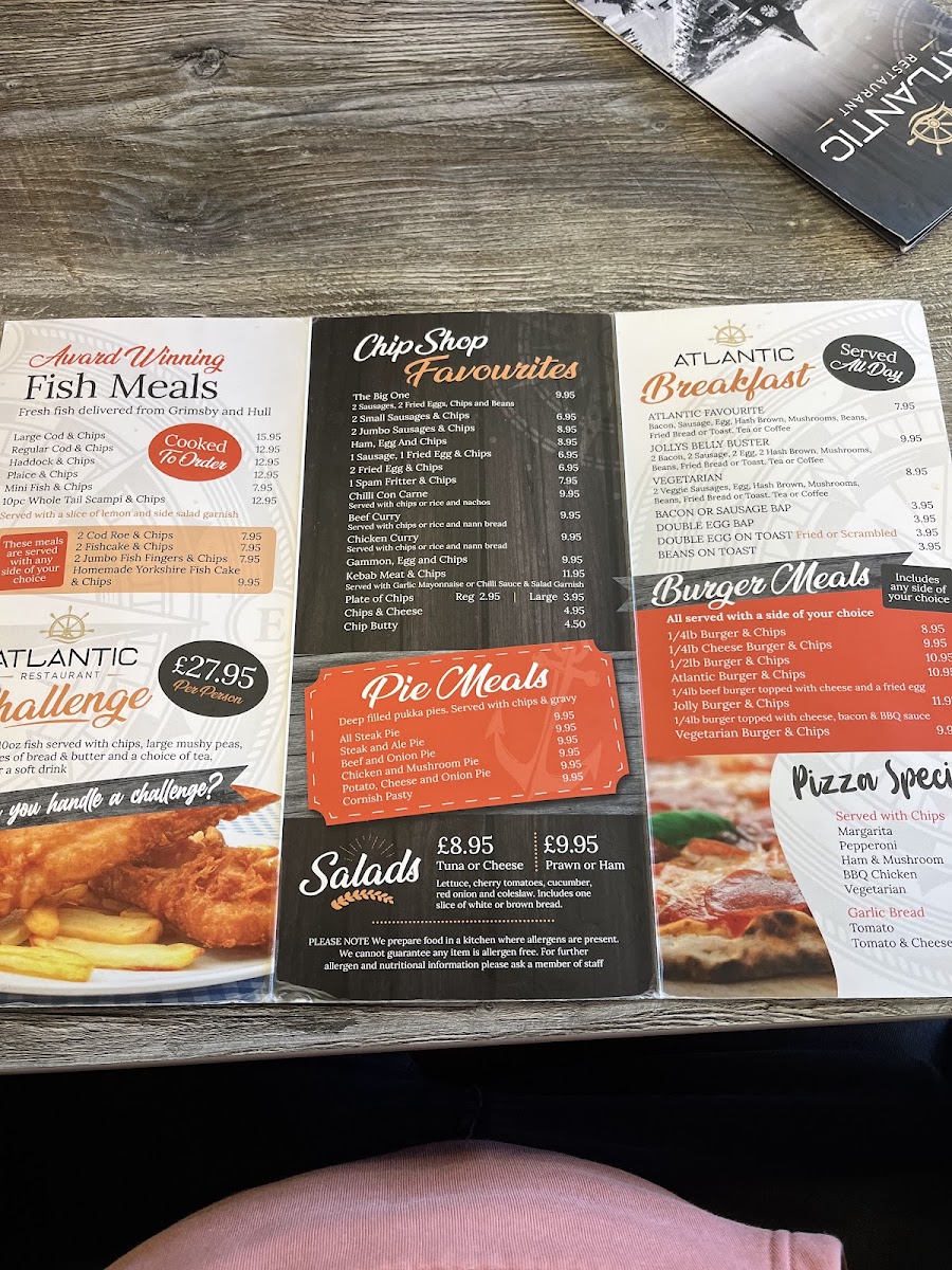 Menu Atlantic Fish Bar & Diner-9