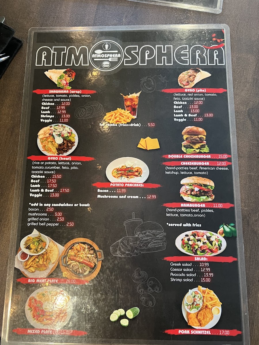 Menu Atmosphera Restaurant-8