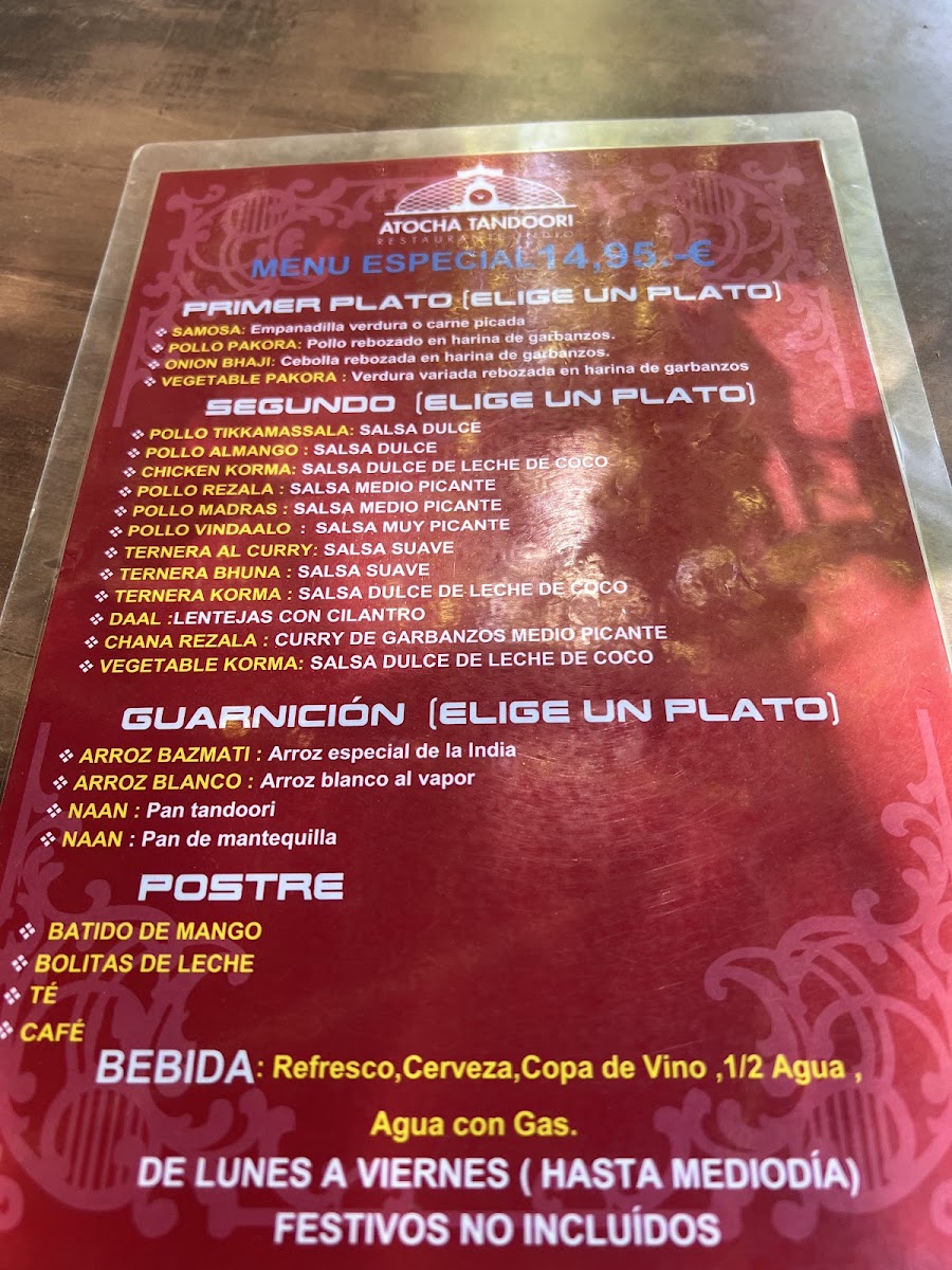 Menu Atocha Tandoori-5