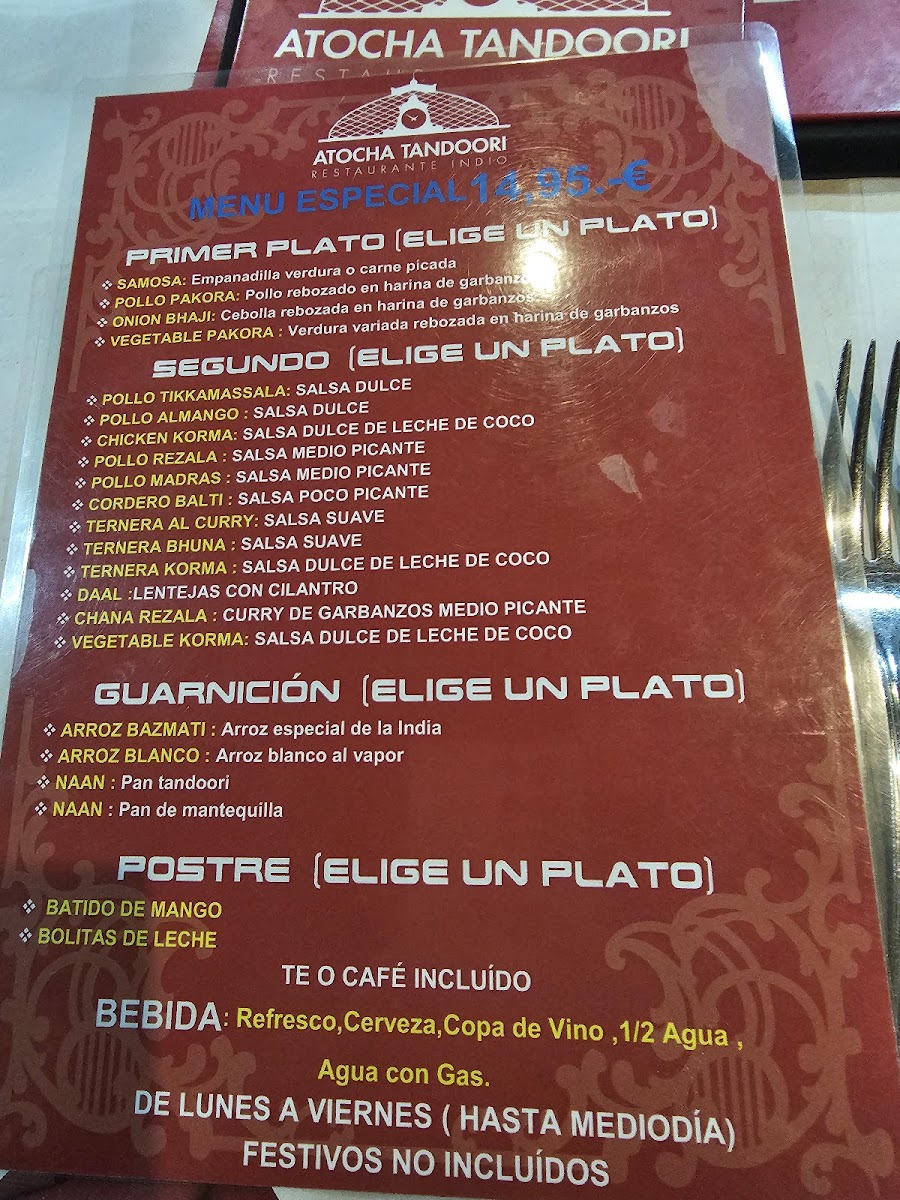 Menu Atocha Tandoori-8