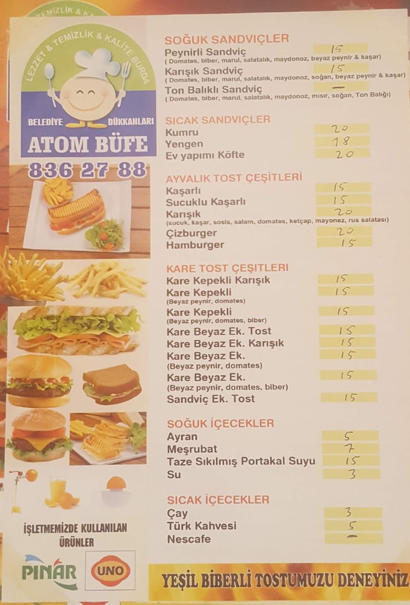 Menu Atom Büfe-3