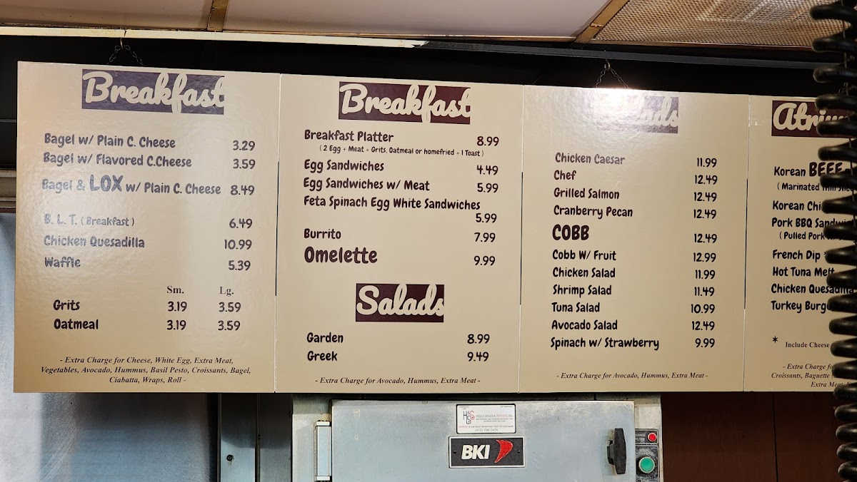 Menu Atrium Cafe-1