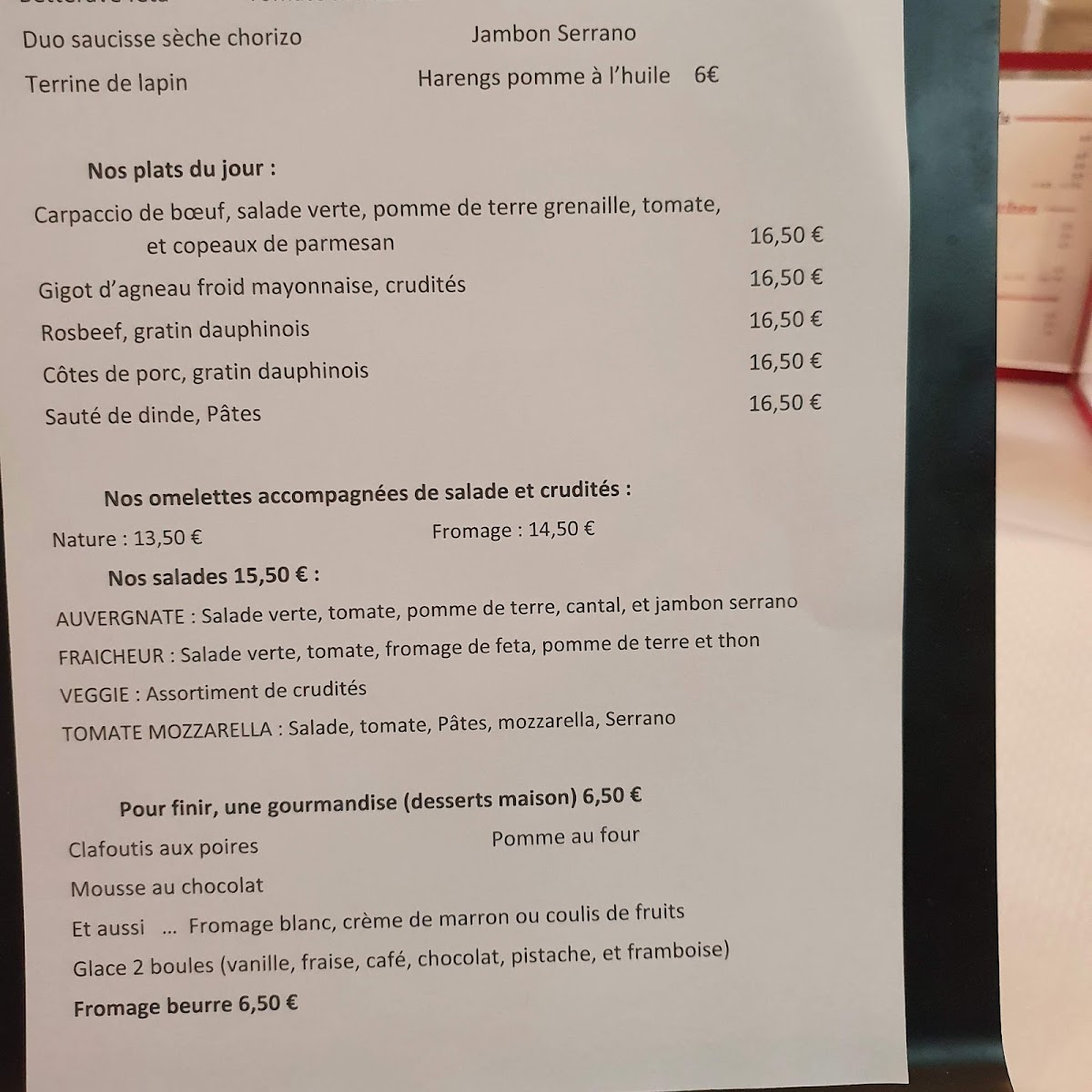 Menu Au Babylone-1