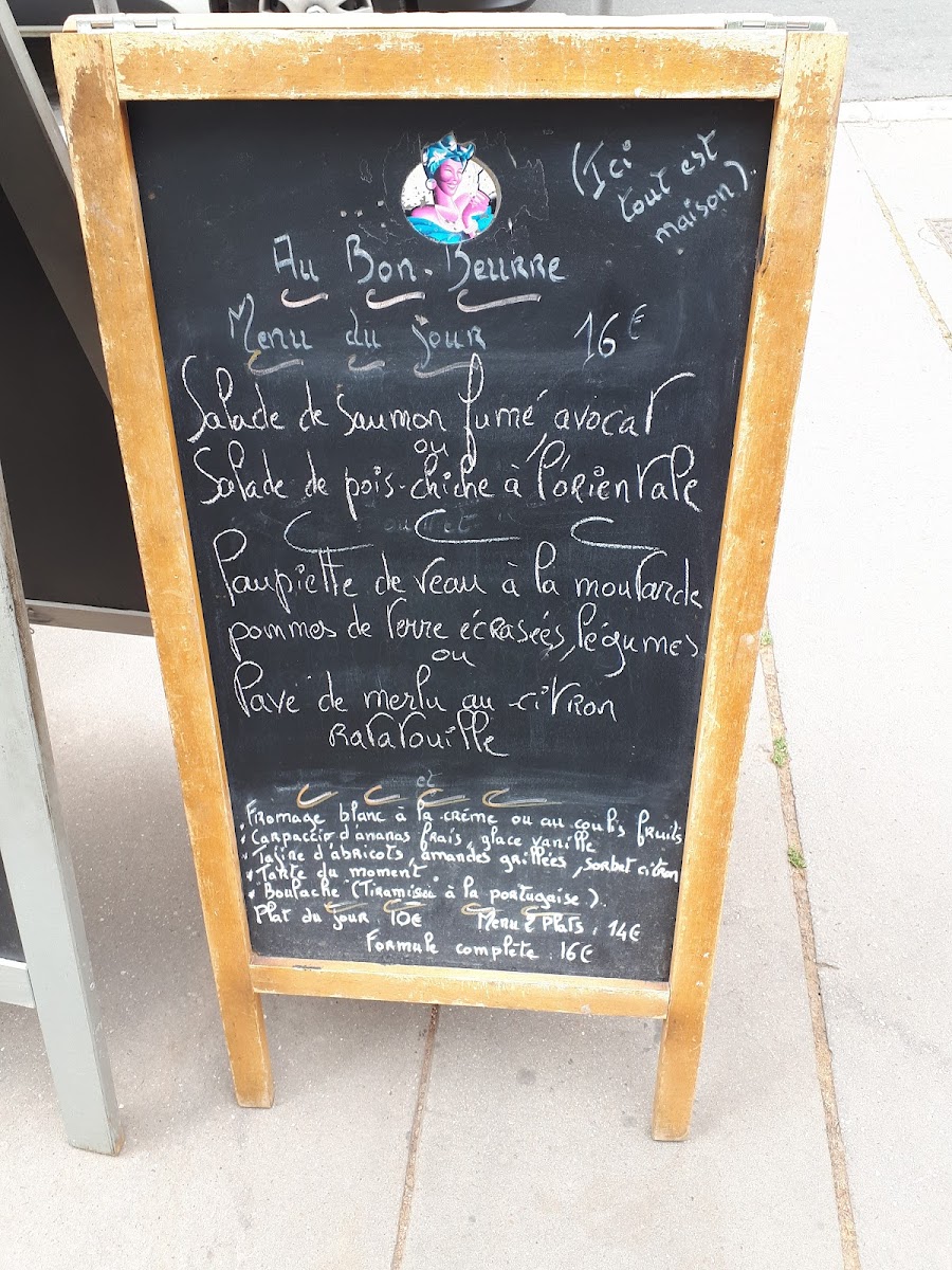 Menu Au Bon Beurre-1