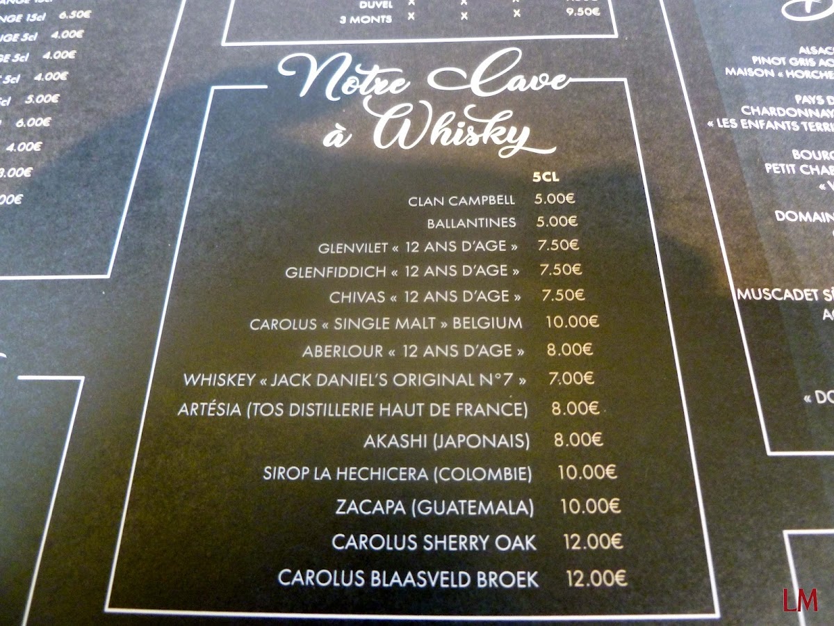 Menu Au Canon D'or-2