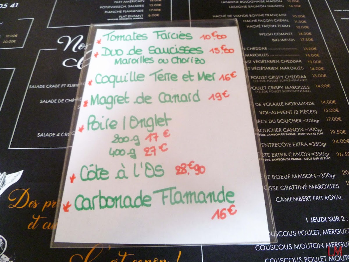 Menu Au Canon D'or-4