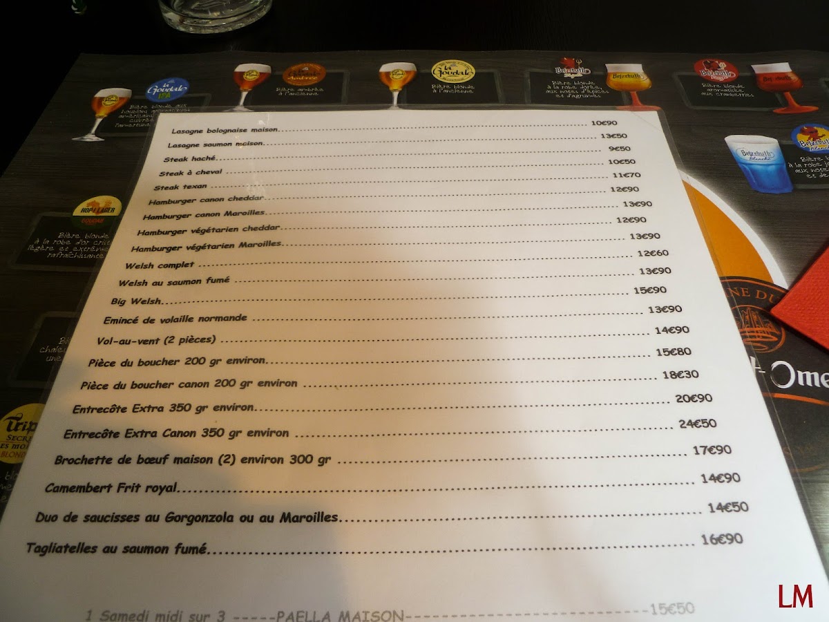 Menu Au Canon D'or-6