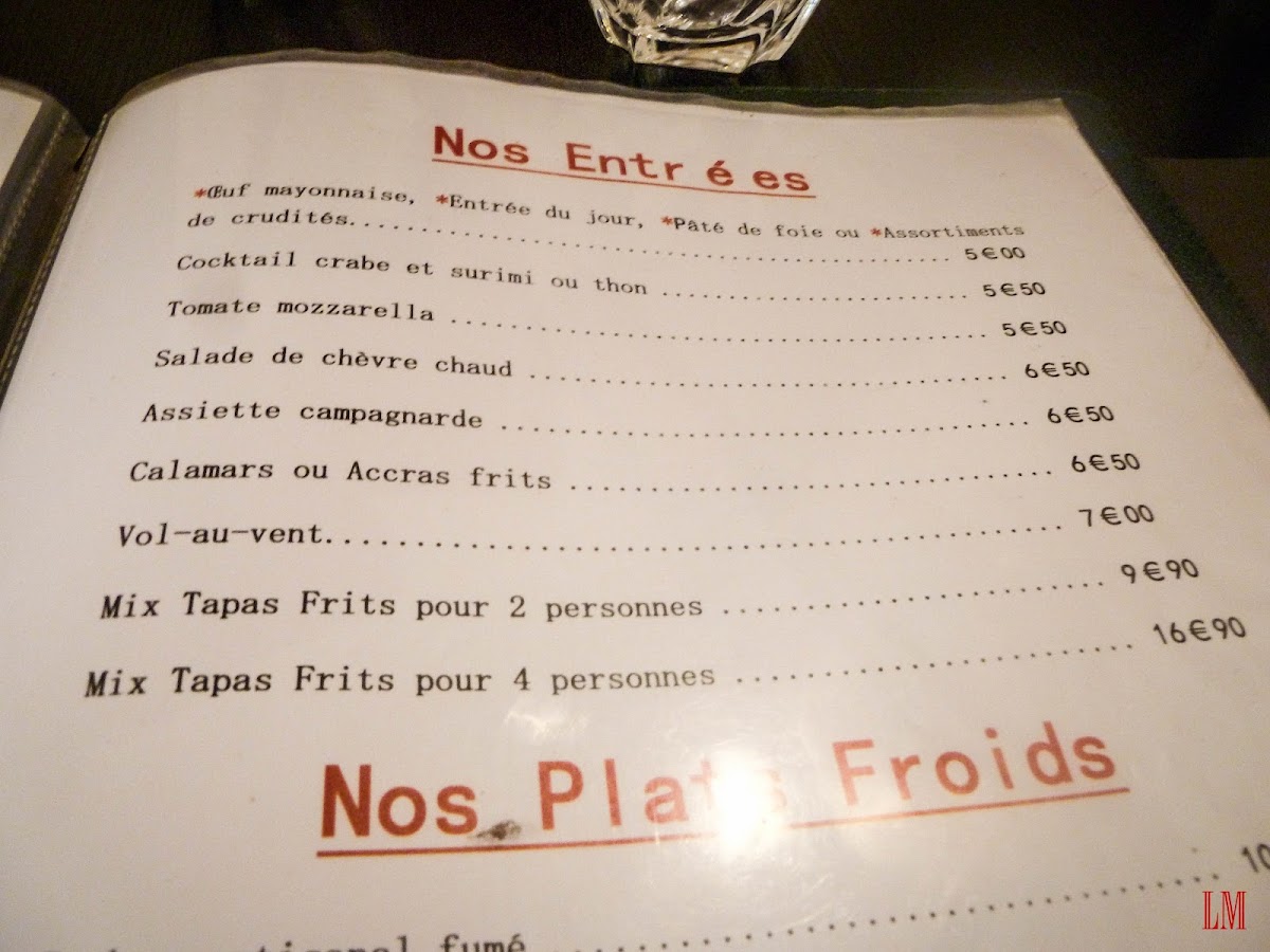Menu Au Canon D'or-8