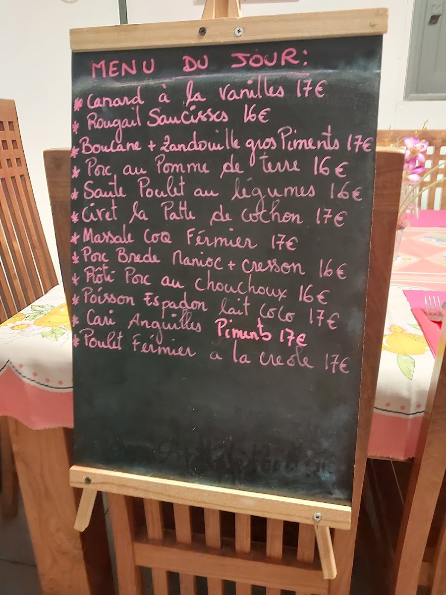 Menu Au Coeur De Grand Ilet Chez Tania-6