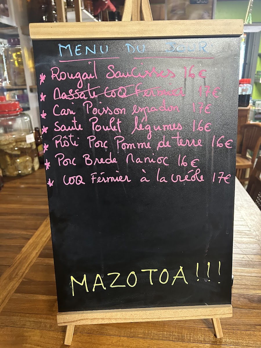 Menu Au Coeur De Grand Ilet Chez Tania-7
