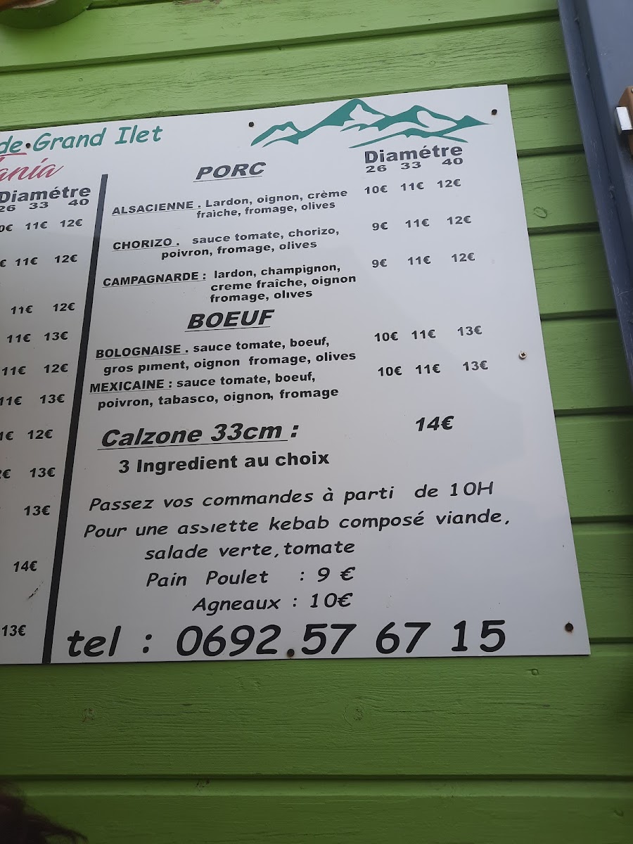 Menu Au Coeur De Grand Ilet Chez Tania-9