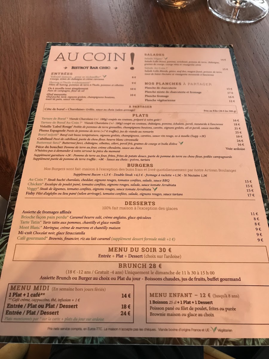 Menu Au Coin ! Bistrot-Bar Chic Ermont-4