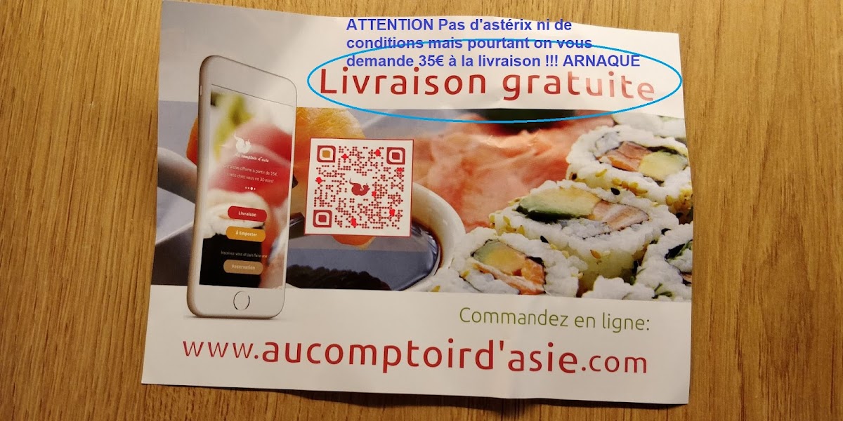 Menu Au Comptoir D'asie-1
