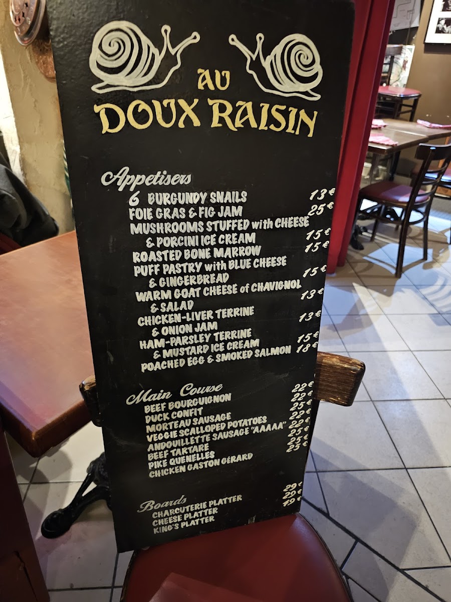 Menu Au Doux Raisin-5