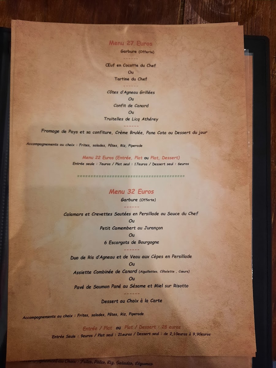 Menu Au Family's-9