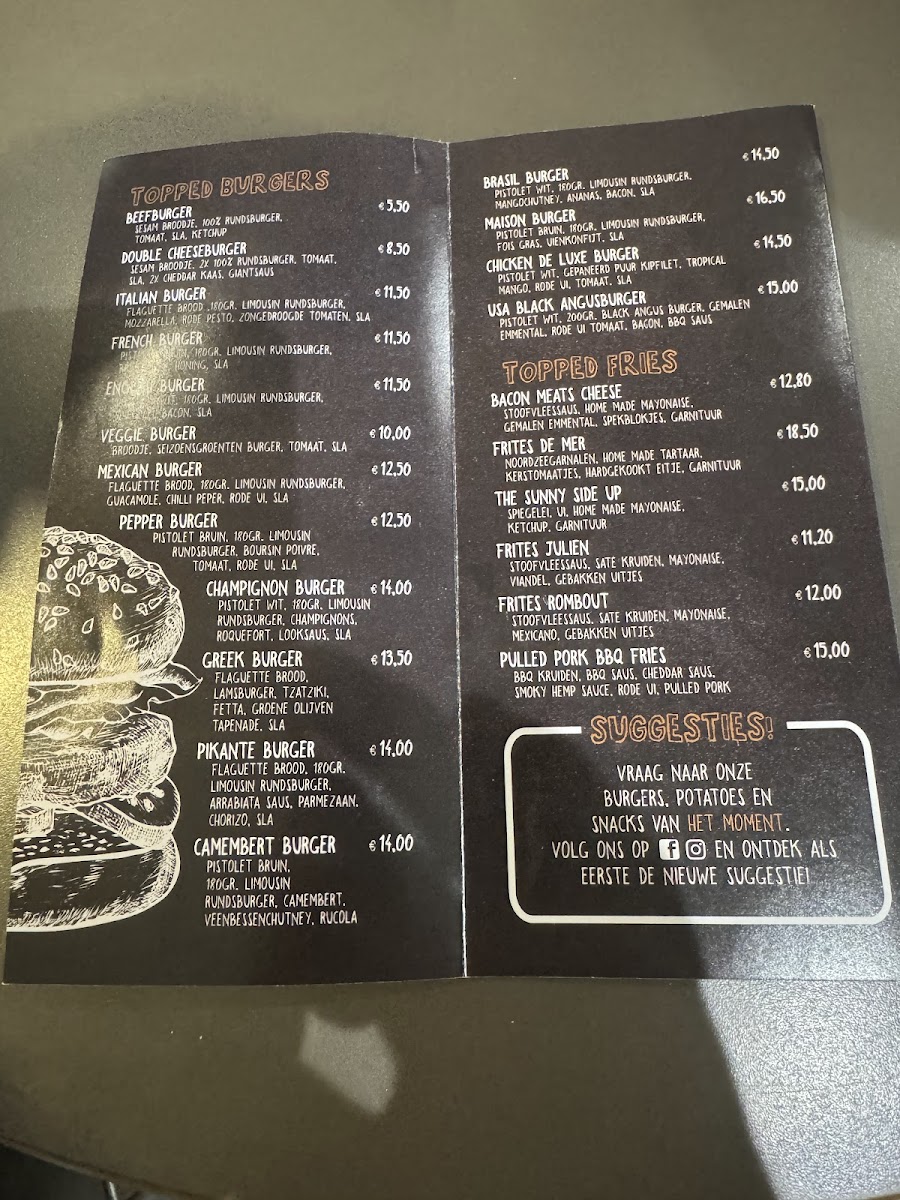Menu Au Fleur Burgers & Potatoes-1